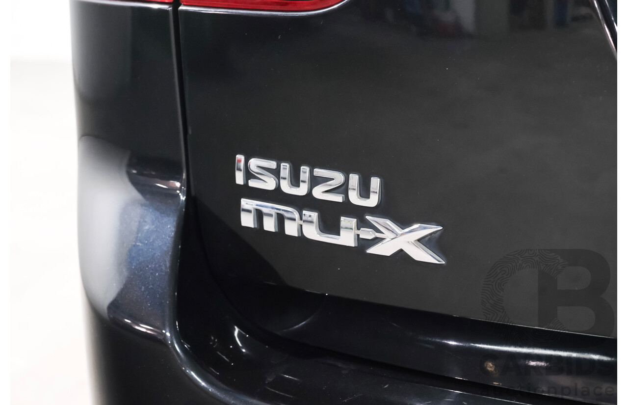 03/2016 Isuzu Mu-X LS-U (4x2) UC MY15 4d Wagon Black 7 seater Turbo Diesel 3.0L