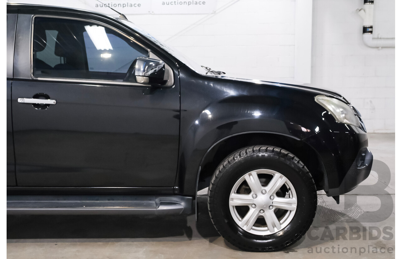 03/2016 Isuzu Mu-X LS-U (4x2) UC MY15 4d Wagon Black 7 seater Turbo Diesel 3.0L