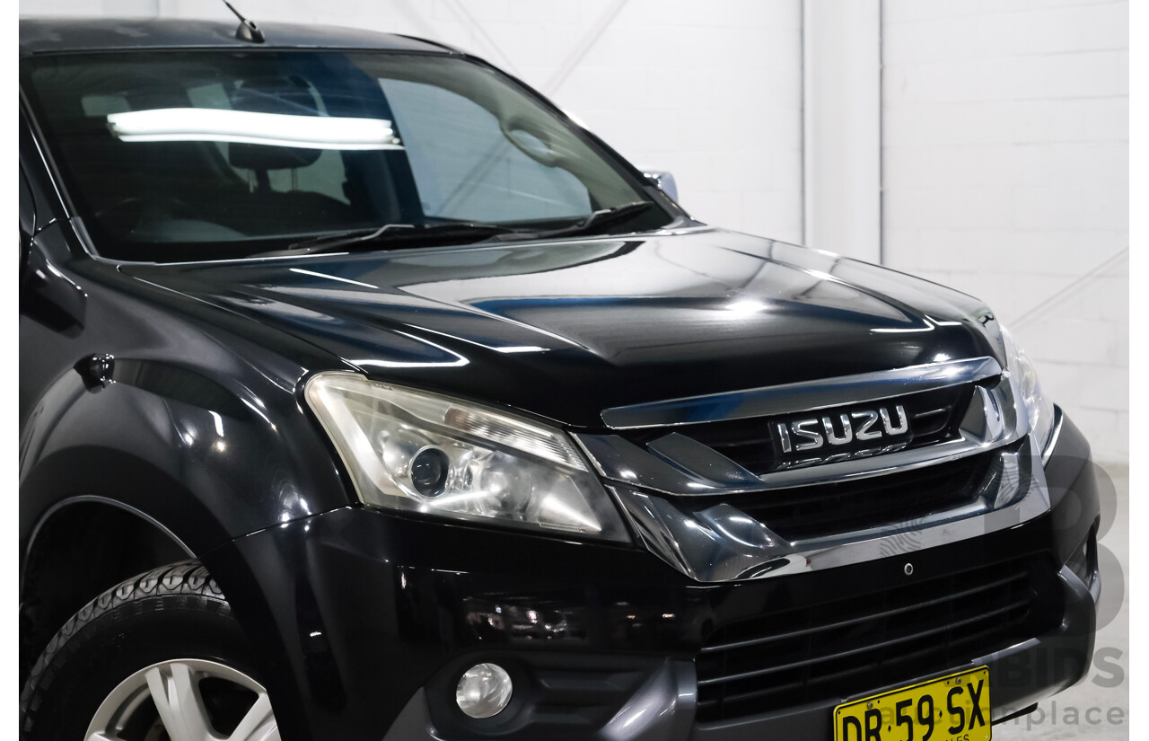 03/2016 Isuzu Mu-X LS-U (4x2) UC MY15 4d Wagon Black 7 seater Turbo Diesel 3.0L