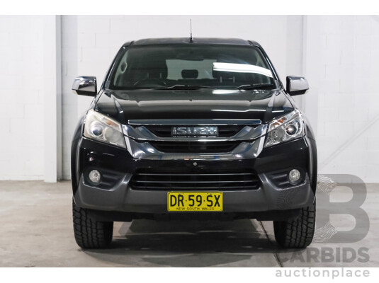 3/2016 Isuzu Mu-X LS-U (4x2) UC MY15 4d Wagon Black 7 seater Turbo Diesel 3.0L