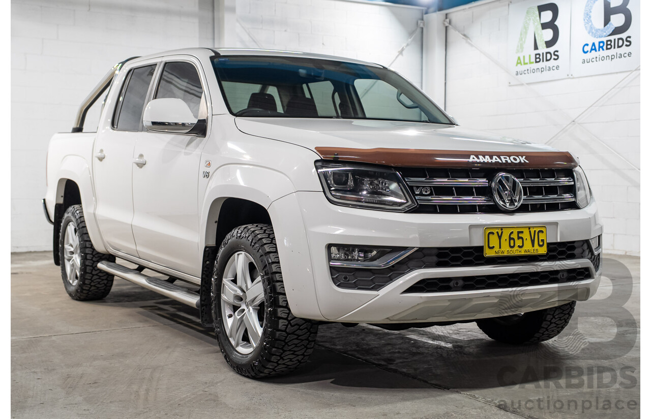 04/2018 Volkswagen Amarok V6 TDI 550 Highline 4x4 2H MY18 Dual Cab Utility Candy White Turbo Diesel 3.0L