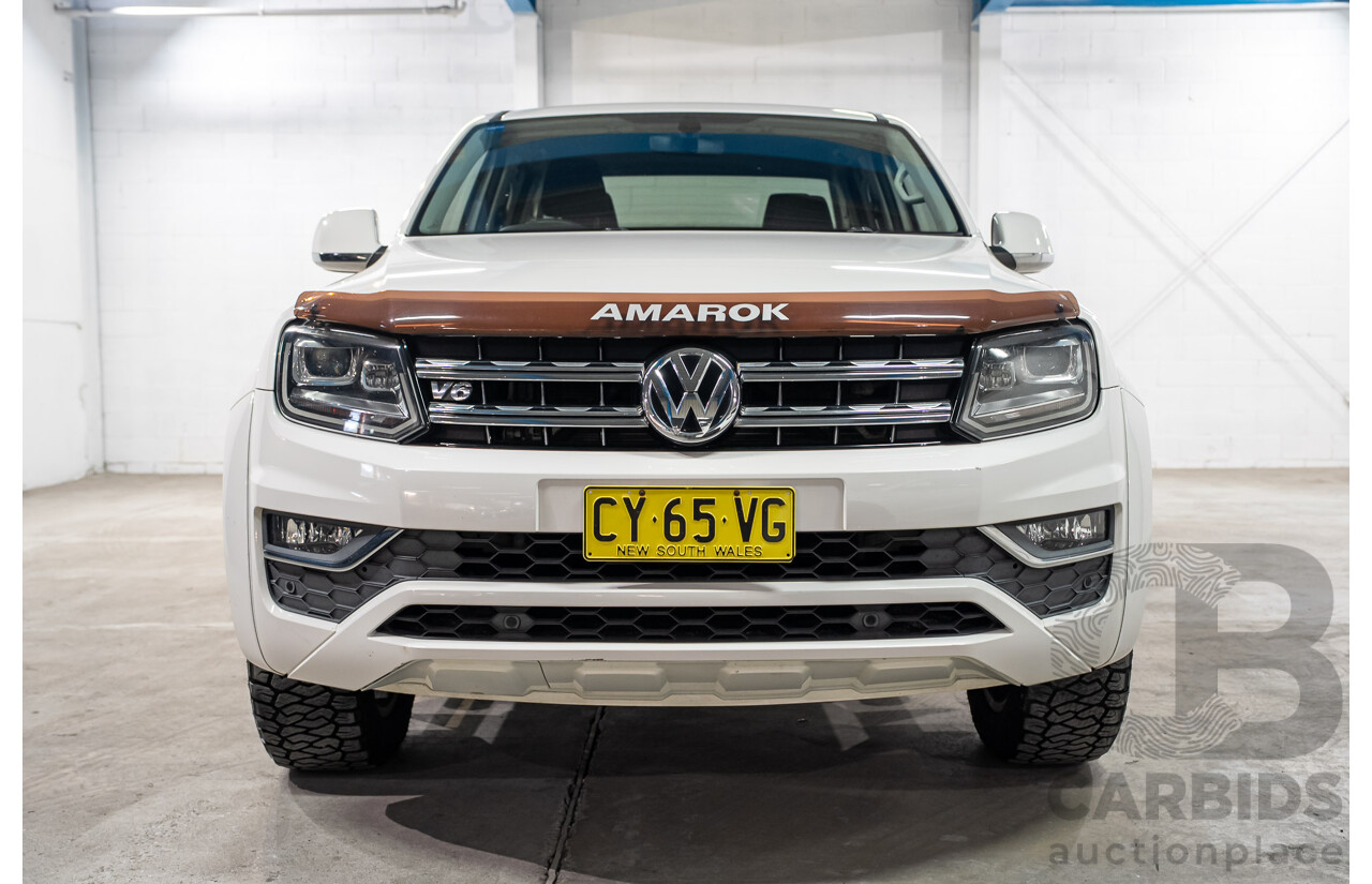 04/2018 Volkswagen Amarok V6 TDI 550 Highline 4x4 2H MY18 Dual Cab Utility Candy White Turbo Diesel 3.0L