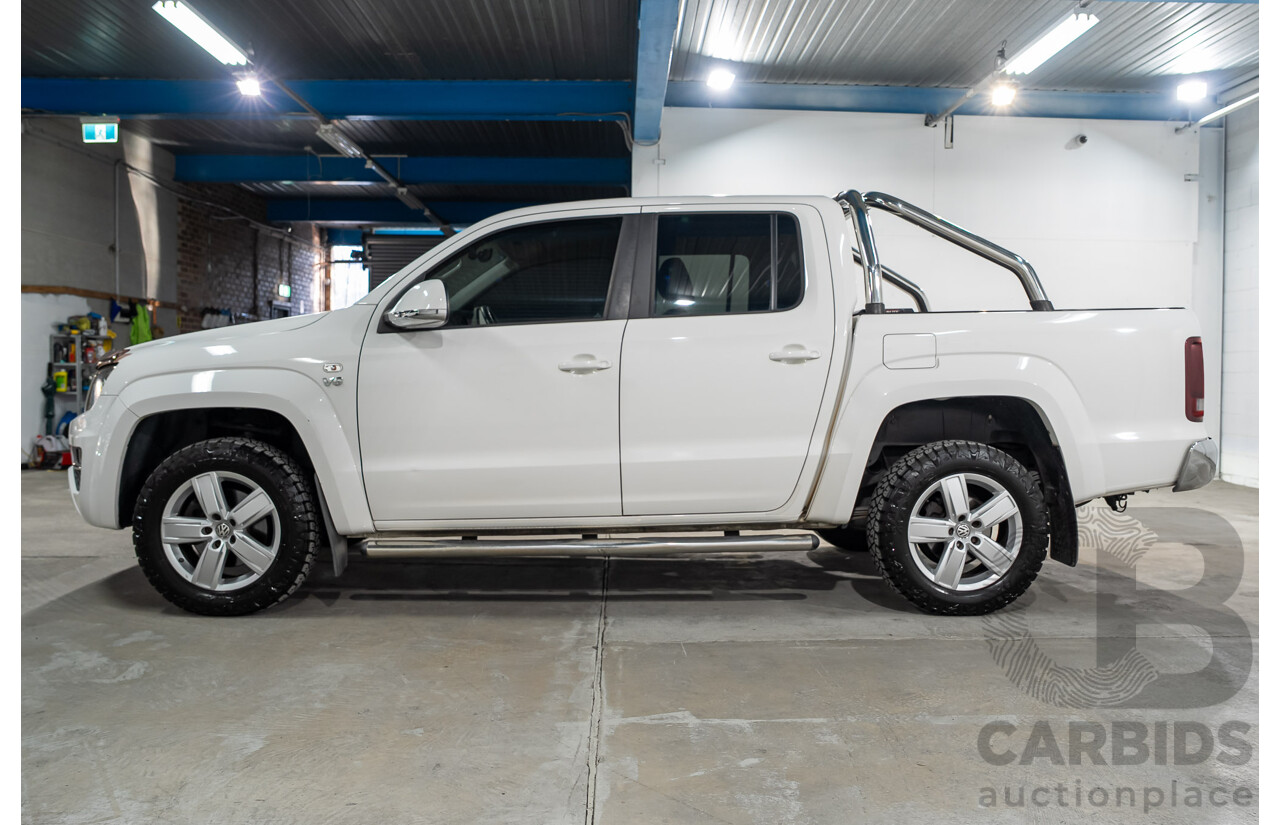 04/2018 Volkswagen Amarok V6 TDI 550 Highline 4x4 2H MY18 Dual Cab Utility Candy White Turbo Diesel 3.0L
