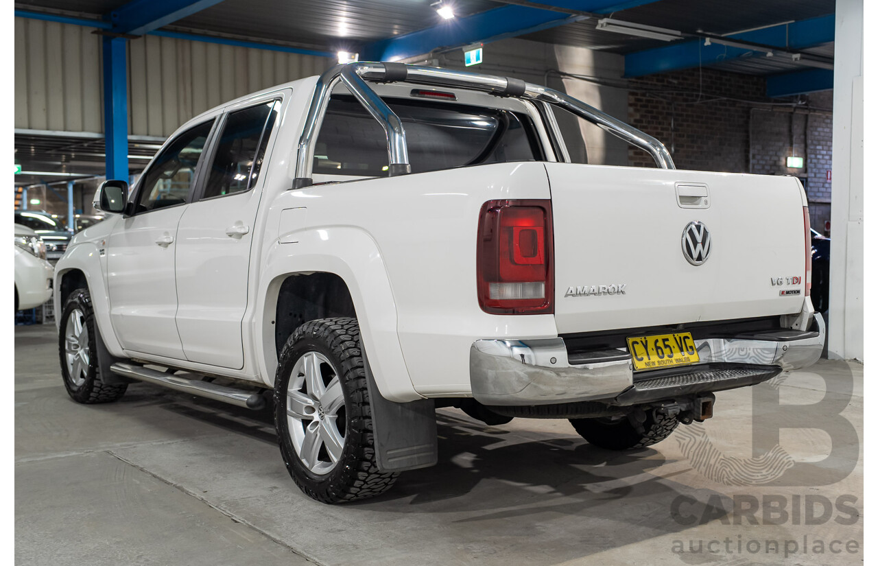 04/2018 Volkswagen Amarok V6 TDI 550 Highline 4x4 2H MY18 Dual Cab Utility Candy White Turbo Diesel 3.0L