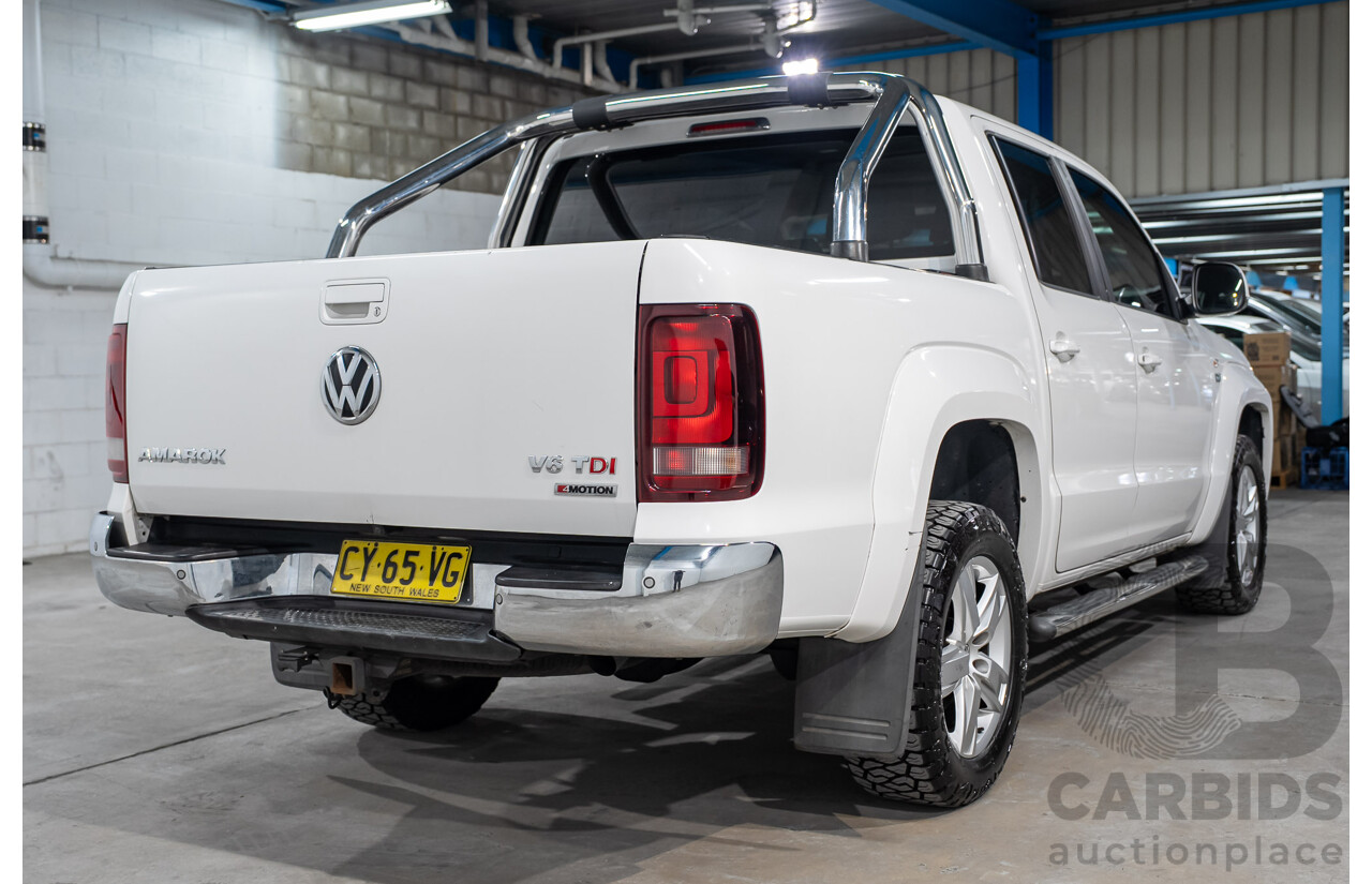 04/2018 Volkswagen Amarok V6 TDI 550 Highline 4x4 2H MY18 Dual Cab Utility Candy White Turbo Diesel 3.0L