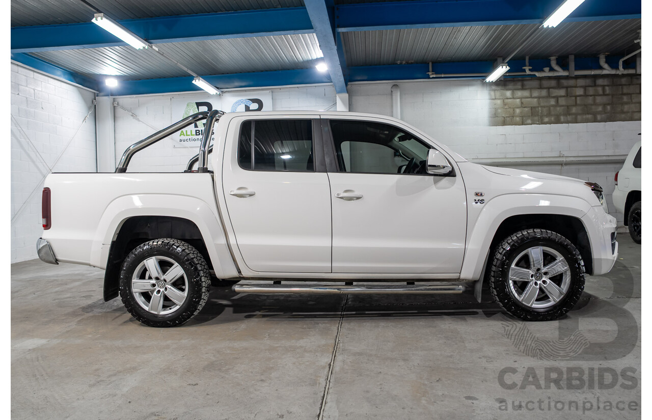 04/2018 Volkswagen Amarok V6 TDI 550 Highline 4x4 2H MY18 Dual Cab Utility Candy White Turbo Diesel 3.0L