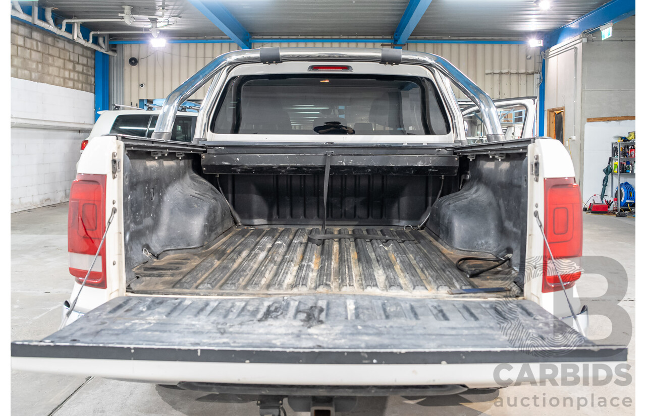 04/2018 Volkswagen Amarok V6 TDI 550 Highline 4x4 2H MY18 Dual Cab Utility Candy White Turbo Diesel 3.0L
