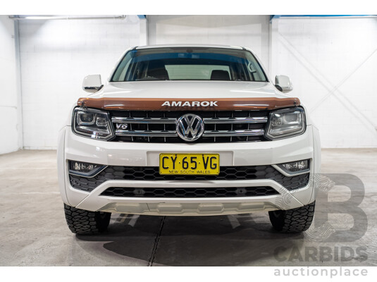 04/2018 Volkswagen Amarok V6 TDI 550 Highline 4x4 2H MY18 Dual Cab Utility Candy White Turbo Diesel 3.0L