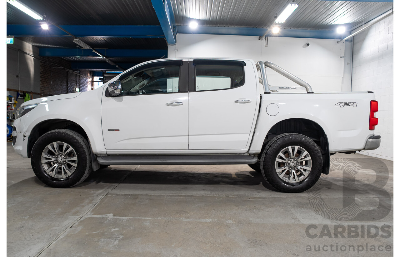 10/2016 Holden Colorado LTZ (4x4) RG MY17 Crew Cab P/Up White Turbo Diesel 2.8L