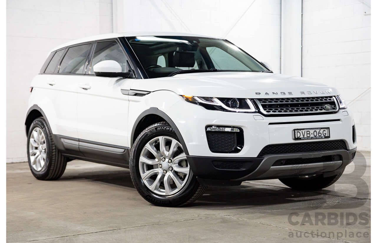 01/2018 Range Rover Evoque TD4 SE AWD LV MY18 5d Wagon Fuji White Turbo Diesel 2.0L