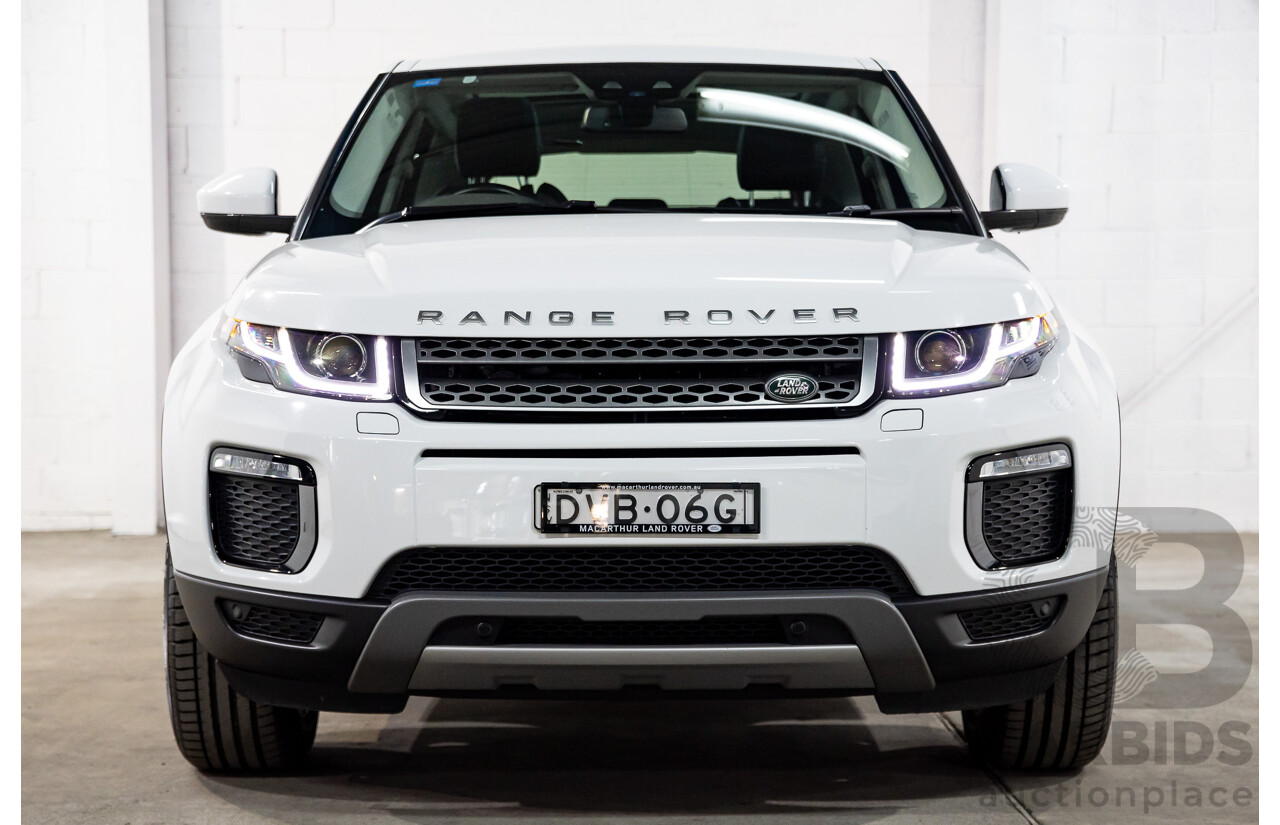 01/2018 Range Rover Evoque TD4 SE AWD LV MY18 5d Wagon Fuji White Turbo Diesel 2.0L