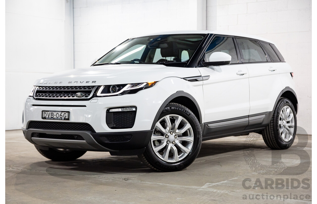 01/2018 Range Rover Evoque TD4 SE AWD LV MY18 5d Wagon Fuji White Turbo Diesel 2.0L