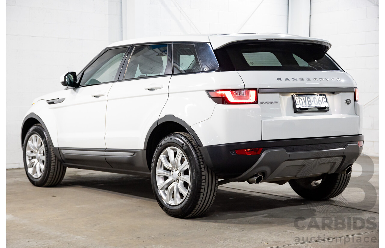01/2018 Range Rover Evoque TD4 SE AWD LV MY18 5d Wagon Fuji White Turbo Diesel 2.0L