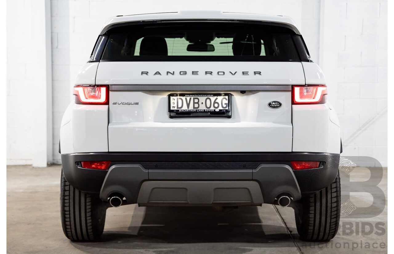 01/2018 Range Rover Evoque TD4 SE AWD LV MY18 5d Wagon Fuji White Turbo Diesel 2.0L