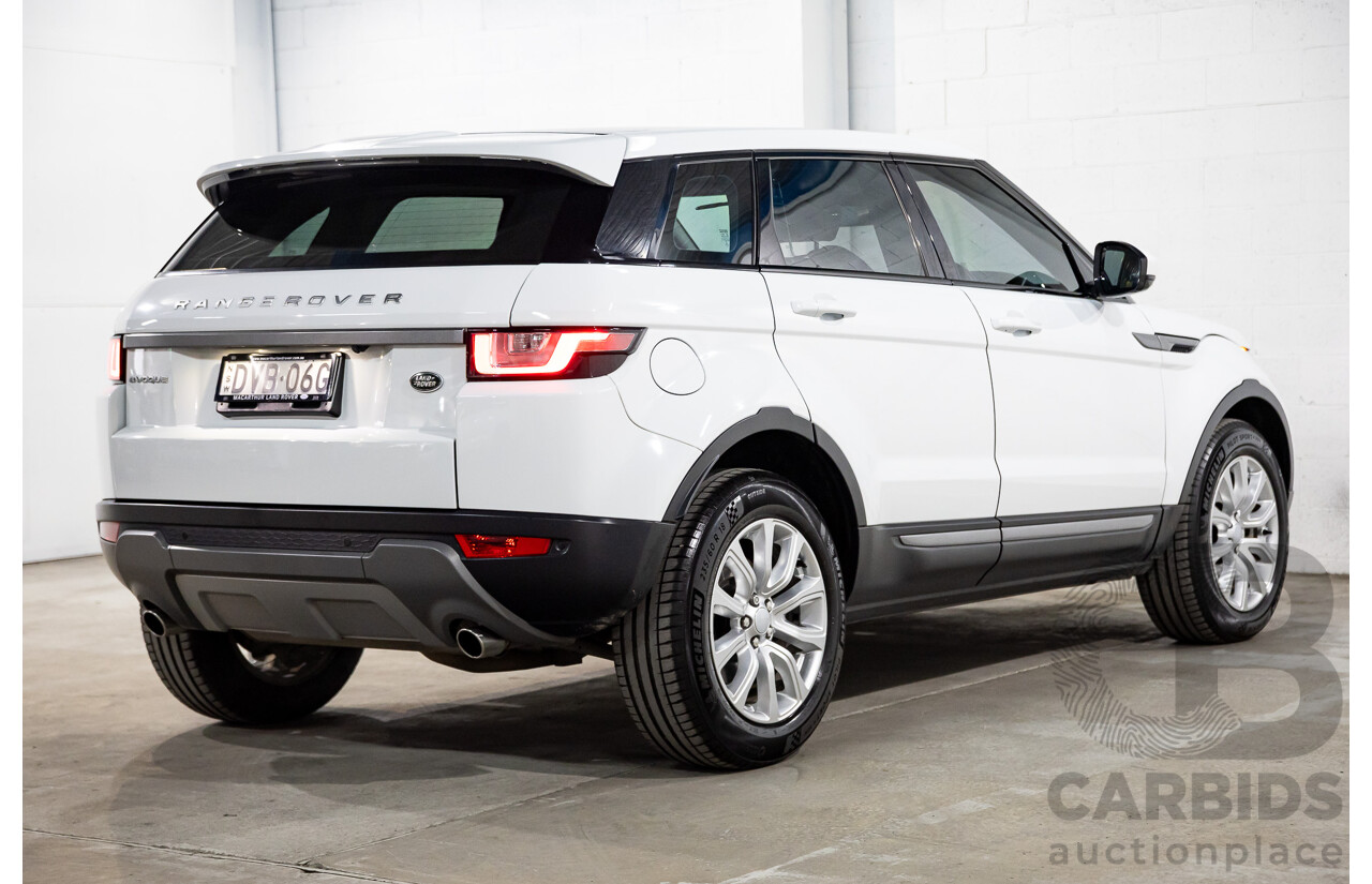 01/2018 Range Rover Evoque TD4 SE AWD LV MY18 5d Wagon Fuji White Turbo Diesel 2.0L