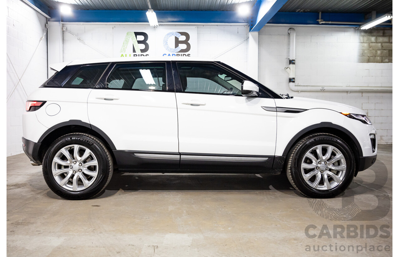 01/2018 Range Rover Evoque TD4 SE AWD LV MY18 5d Wagon Fuji White Turbo Diesel 2.0L