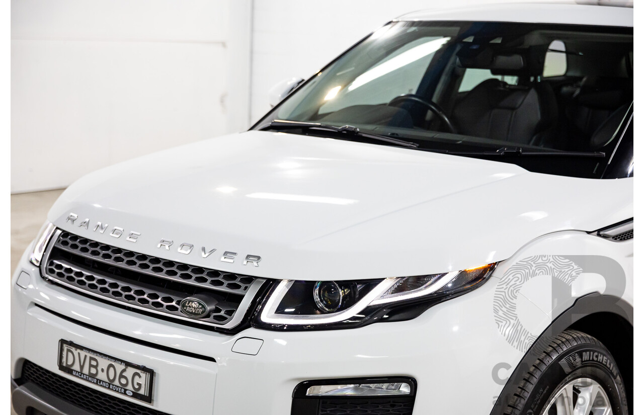 01/2018 Range Rover Evoque TD4 SE AWD LV MY18 5d Wagon Fuji White Turbo Diesel 2.0L