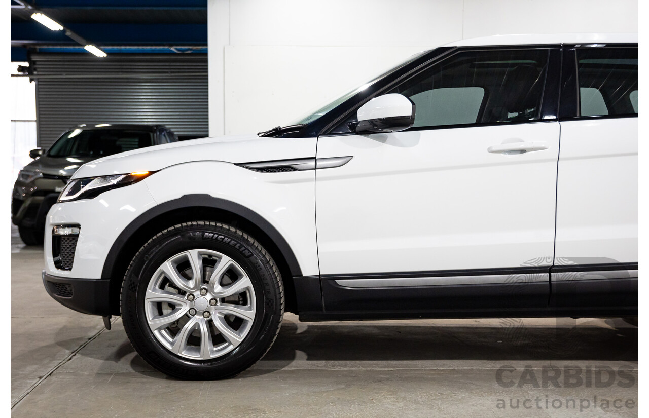 01/2018 Range Rover Evoque TD4 SE AWD LV MY18 5d Wagon Fuji White Turbo Diesel 2.0L