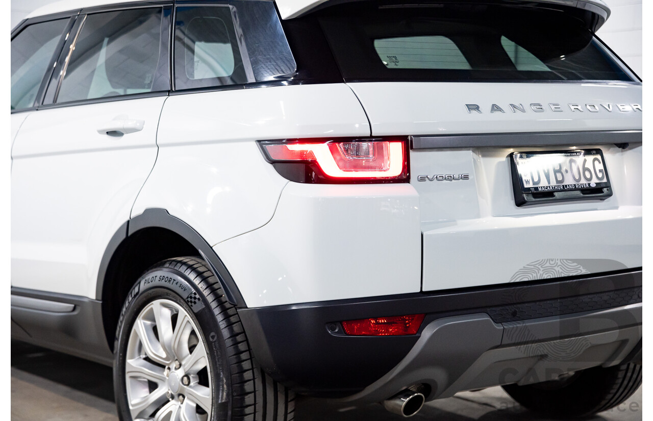 01/2018 Range Rover Evoque TD4 SE AWD LV MY18 5d Wagon Fuji White Turbo Diesel 2.0L