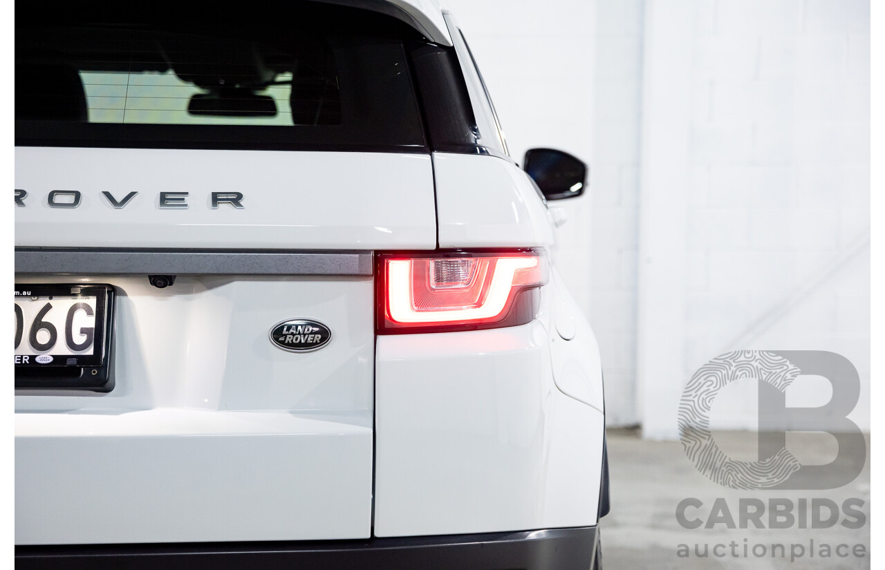01/2018 Range Rover Evoque TD4 SE AWD LV MY18 5d Wagon Fuji White Turbo Diesel 2.0L