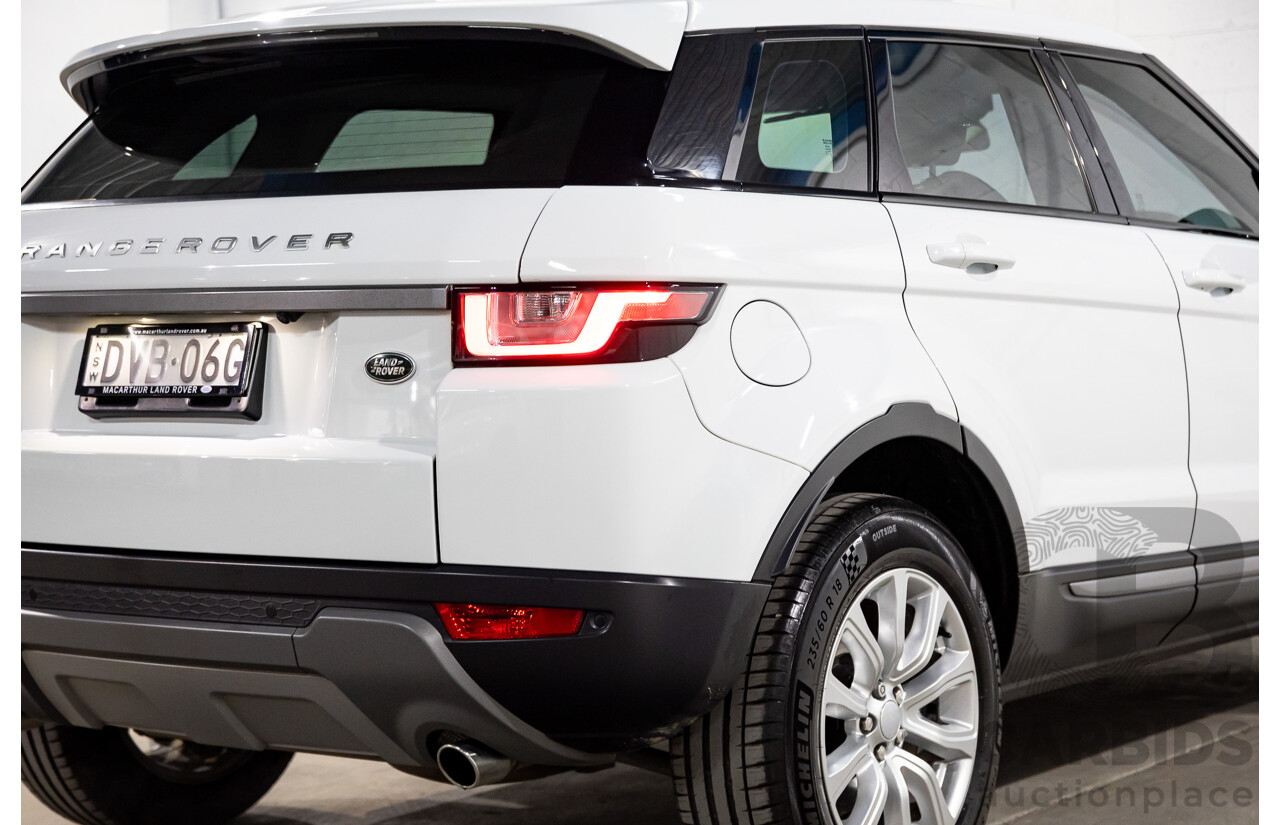 01/2018 Range Rover Evoque TD4 SE AWD LV MY18 5d Wagon Fuji White Turbo Diesel 2.0L