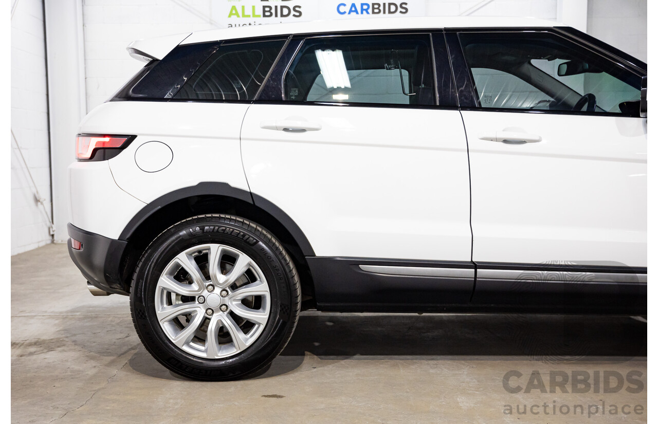 01/2018 Range Rover Evoque TD4 SE AWD LV MY18 5d Wagon Fuji White Turbo Diesel 2.0L