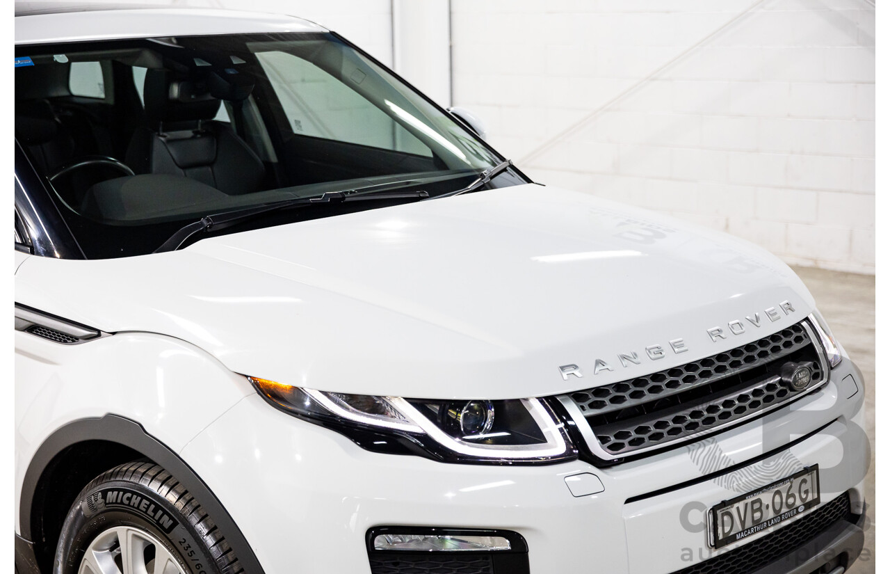 01/2018 Range Rover Evoque TD4 SE AWD LV MY18 5d Wagon Fuji White Turbo Diesel 2.0L