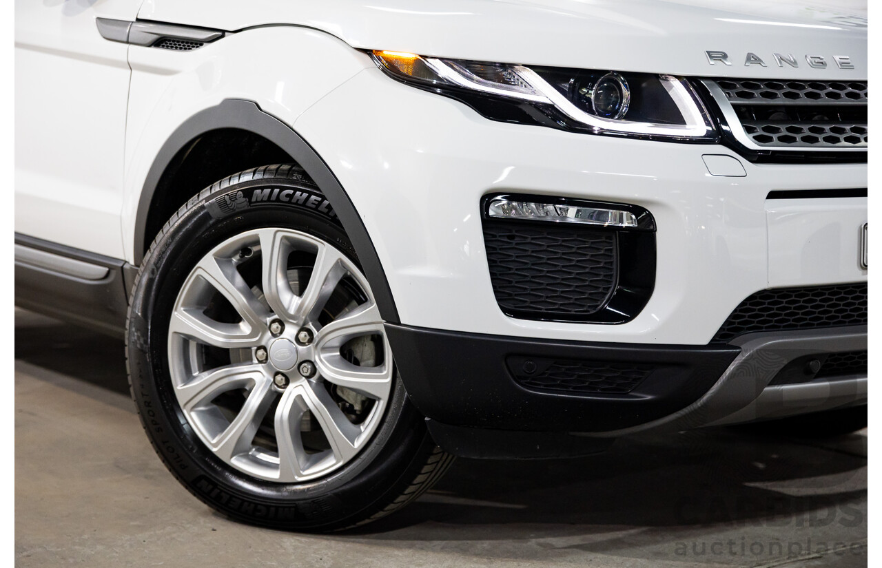 01/2018 Range Rover Evoque TD4 SE AWD LV MY18 5d Wagon Fuji White Turbo Diesel 2.0L