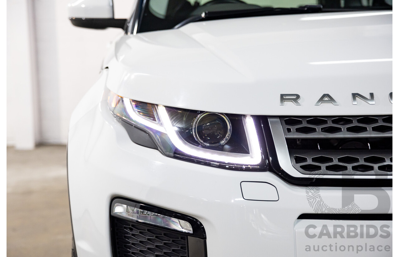01/2018 Range Rover Evoque TD4 SE AWD LV MY18 5d Wagon Fuji White Turbo Diesel 2.0L