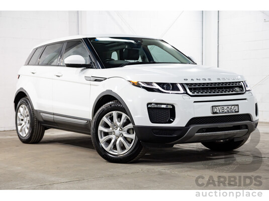 01/2018 Range Rover Evoque TD4 SE AWD LV MY18 5d Wagon Fuji White Turbo Diesel 2.0L