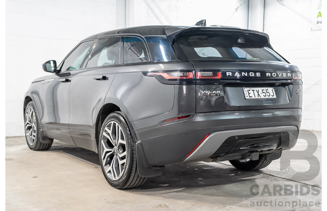 12/2017 Range Rover Velar D300 S AWD MY18 4d Wagon Storm Grey Metallic Turbo Diesel 3.0L