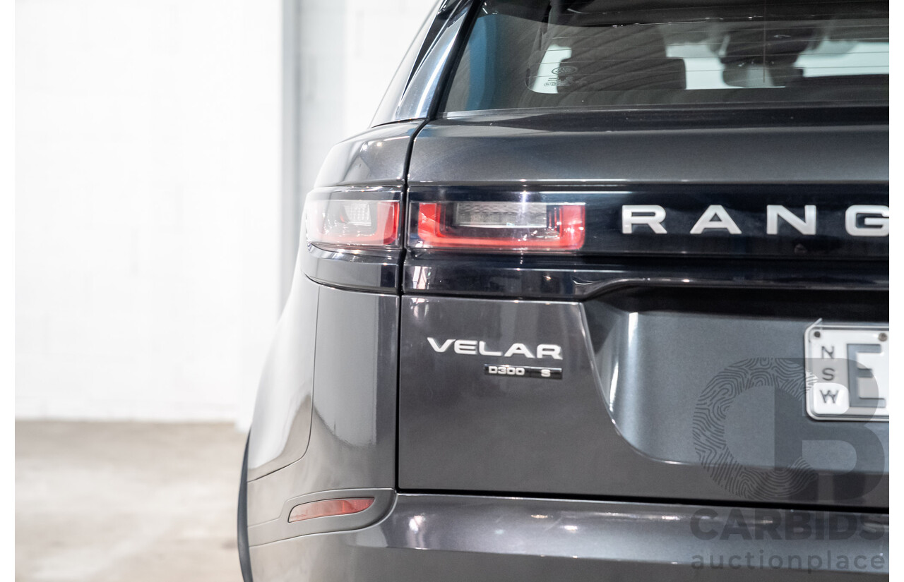 12/2017 Range Rover Velar D300 S AWD MY18 4d Wagon Storm Grey Metallic Turbo Diesel 3.0L