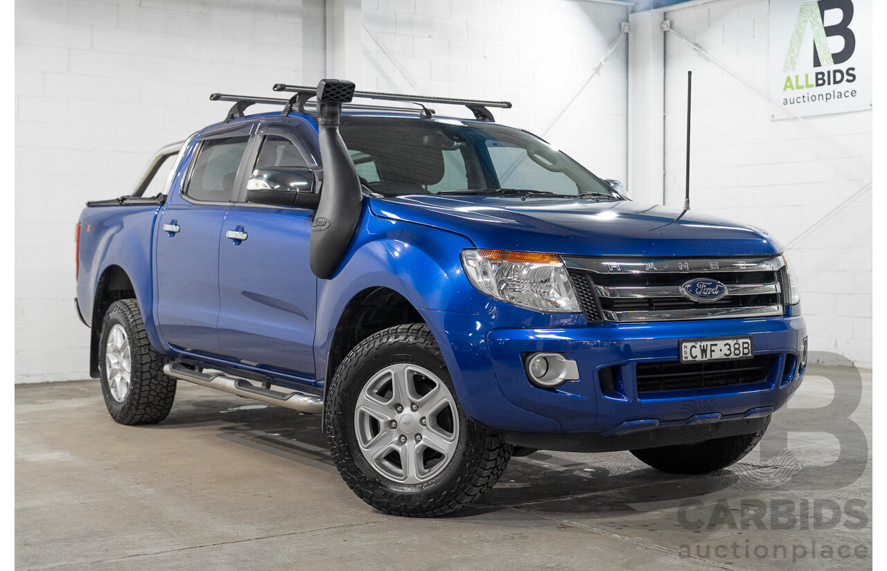 11/2014 Ford Ranger XLT 3.2 (4x4) PX Super Cab Pick Up Blue 3.2L