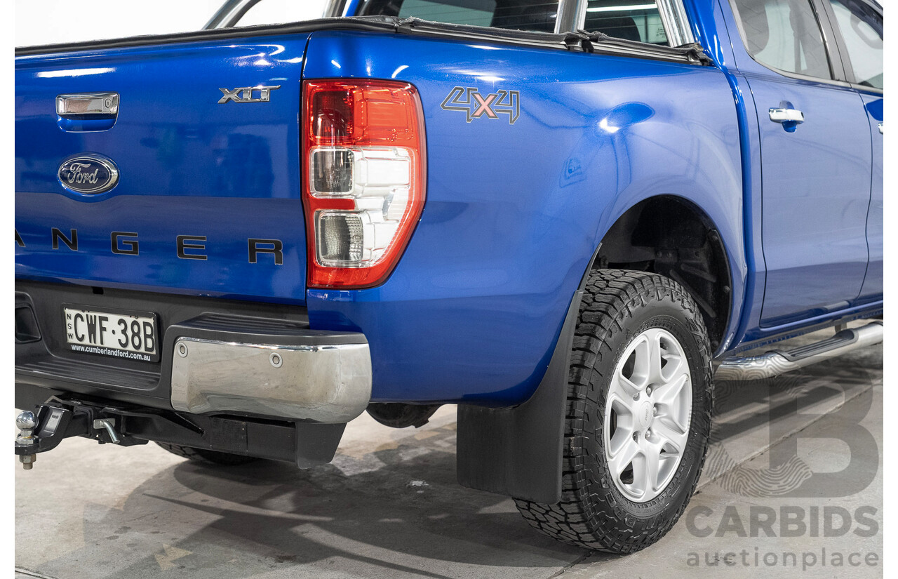 11/2014 Ford Ranger XLT 3.2 (4x4) PX Super Cab Pick Up Blue 3.2L
