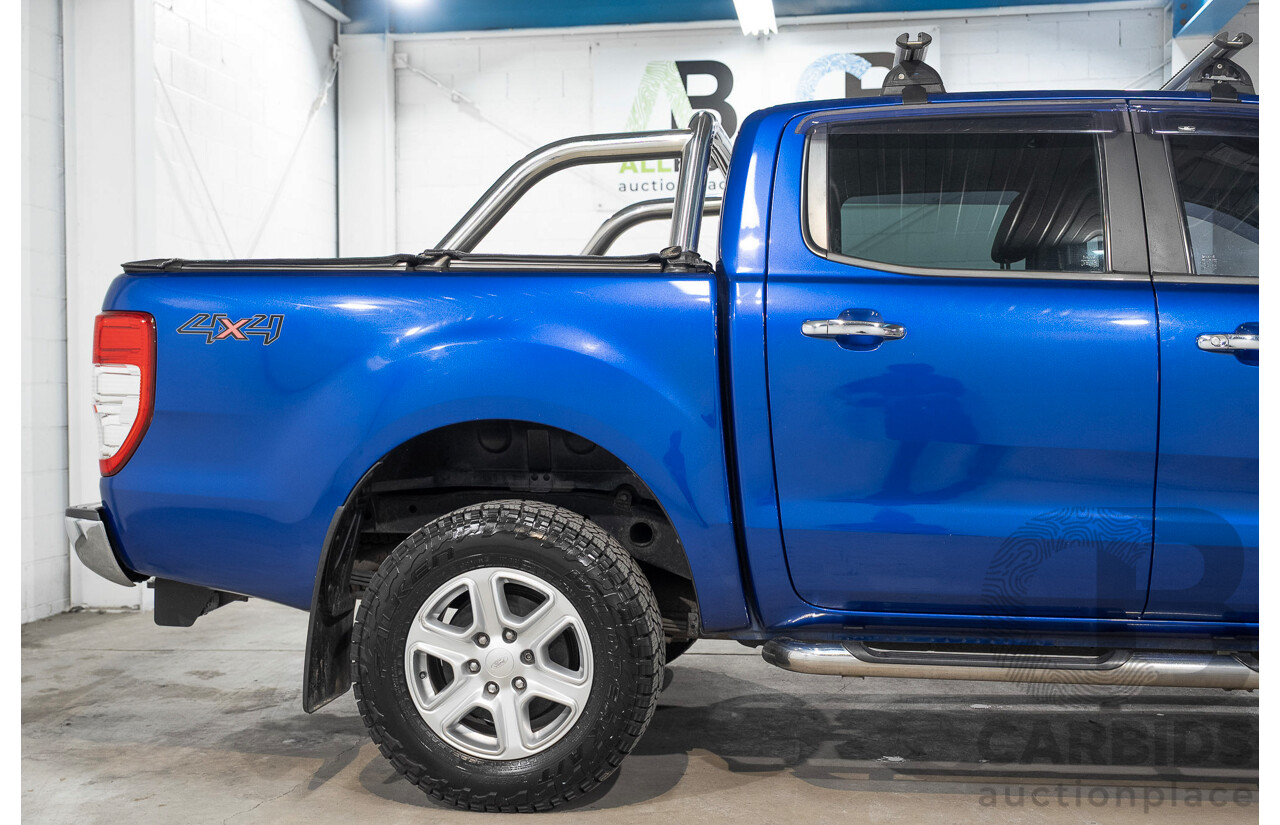 11/2014 Ford Ranger XLT 3.2 (4x4) PX Super Cab Pick Up Blue 3.2L