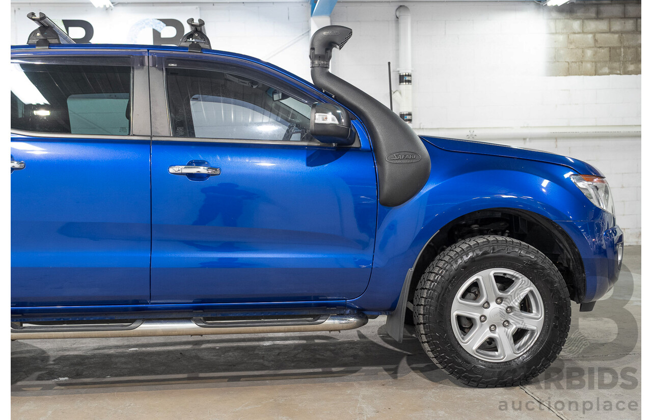 11/2014 Ford Ranger XLT 3.2 (4x4) PX Super Cab Pick Up Blue 3.2L