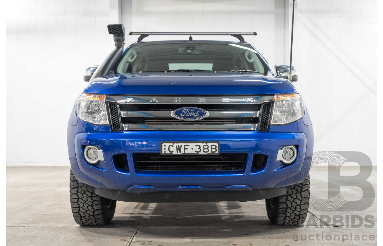 11/2014 Ford Ranger XLT 3.2 (4x4) PX Super Cab Pick Up Blue 3.2L