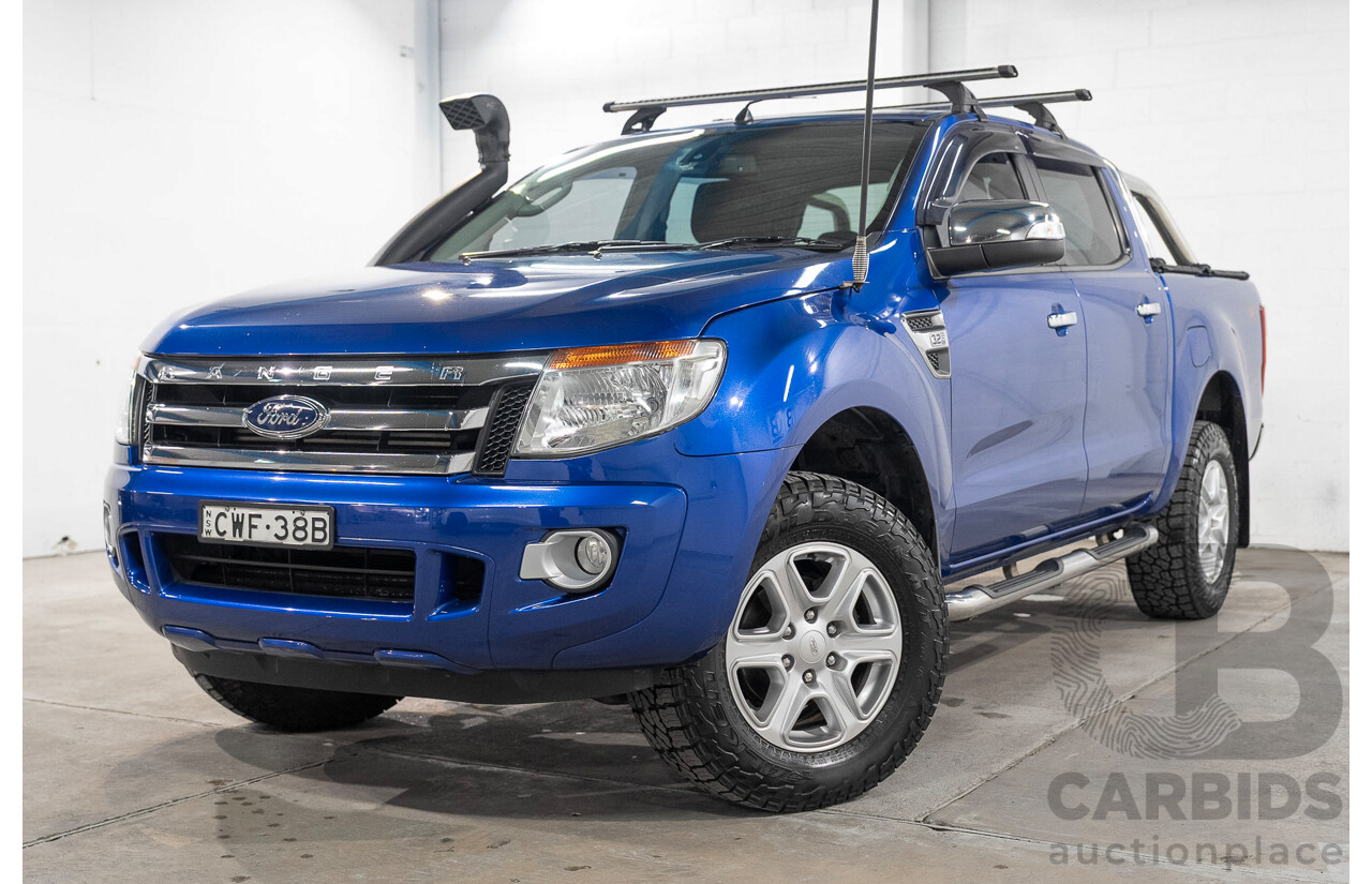 11/2014 Ford Ranger XLT 3.2 (4x4) PX Super Cab Pick Up Blue 3.2L