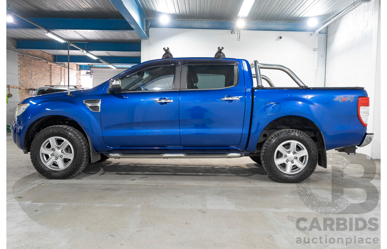 11/2014 Ford Ranger XLT 3.2 (4x4) PX Super Cab Pick Up Blue 3.2L