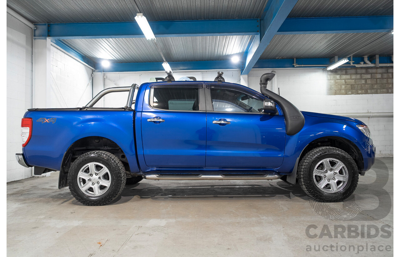 11/2014 Ford Ranger XLT 3.2 (4x4) PX Super Cab Pick Up Blue 3.2L