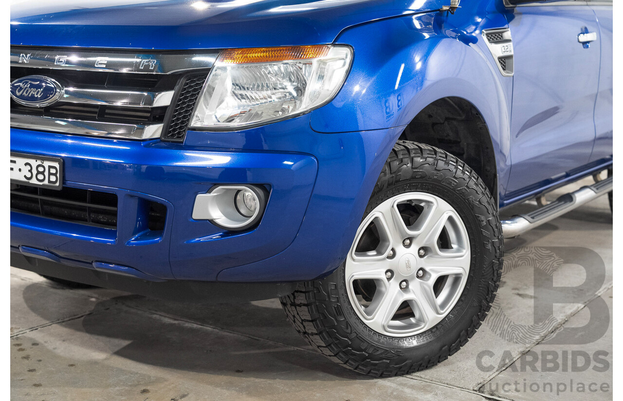 11/2014 Ford Ranger XLT 3.2 (4x4) PX Super Cab Pick Up Blue 3.2L