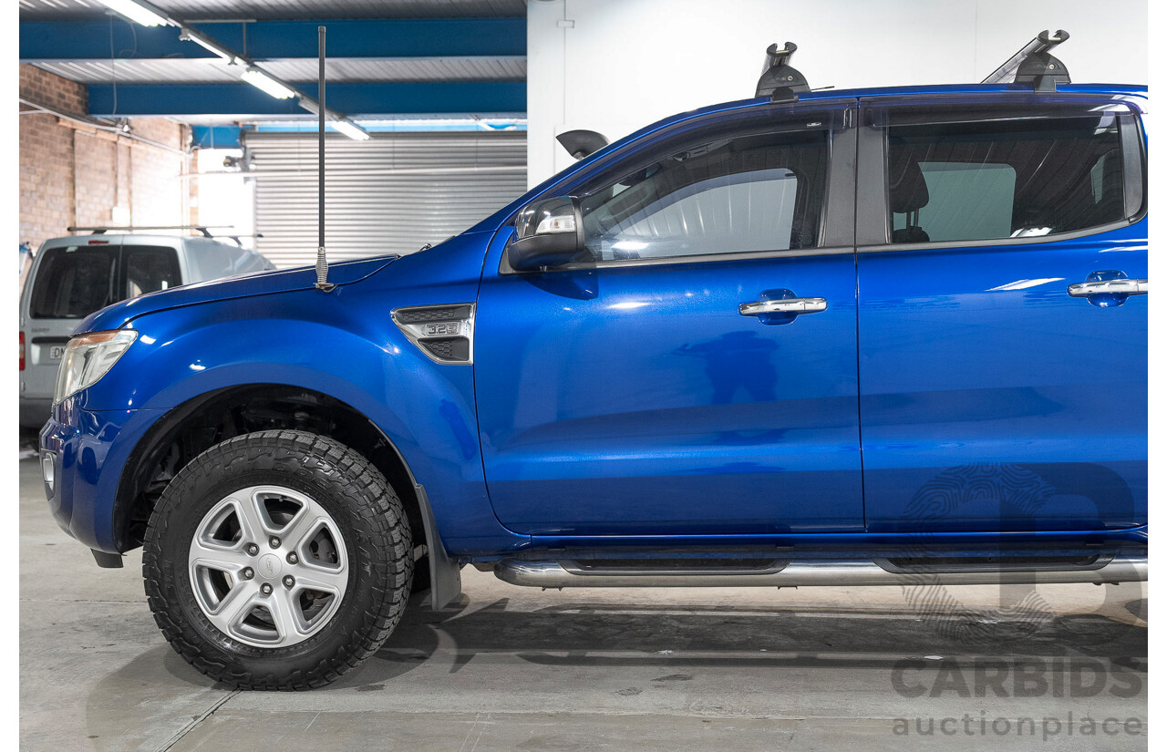 11/2014 Ford Ranger XLT 3.2 (4x4) PX Super Cab Pick Up Blue 3.2L