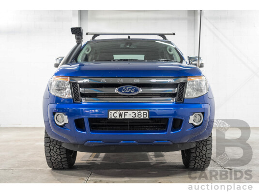 1663678 · 11/2014 Ford Ranger XLT 3.2 (4x4) PX Super Cab Pick Up Blue 3.2L