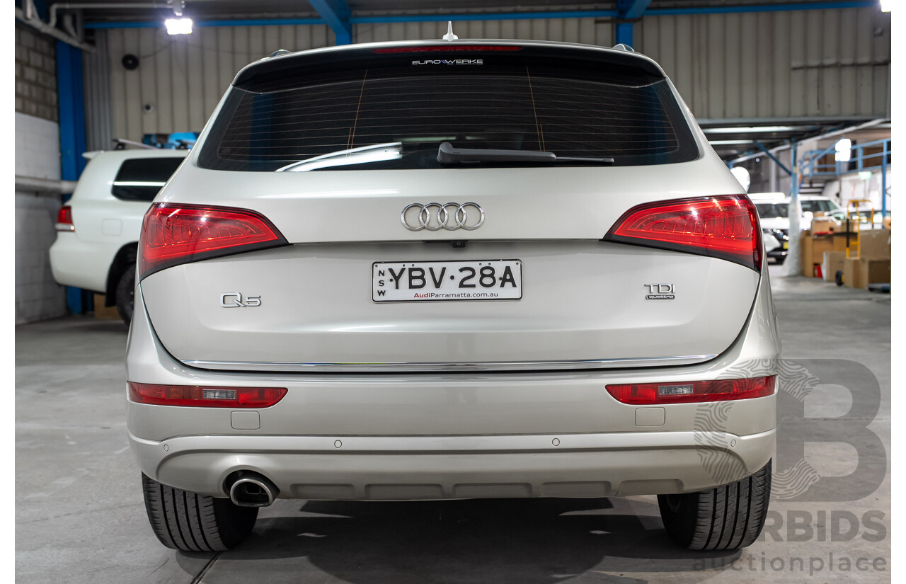 09/2014 Audi Q5 2.0 TDI Quattro (AWD) 8R MY14 4D Wagon Silver Turbo Diesel 2.0L
