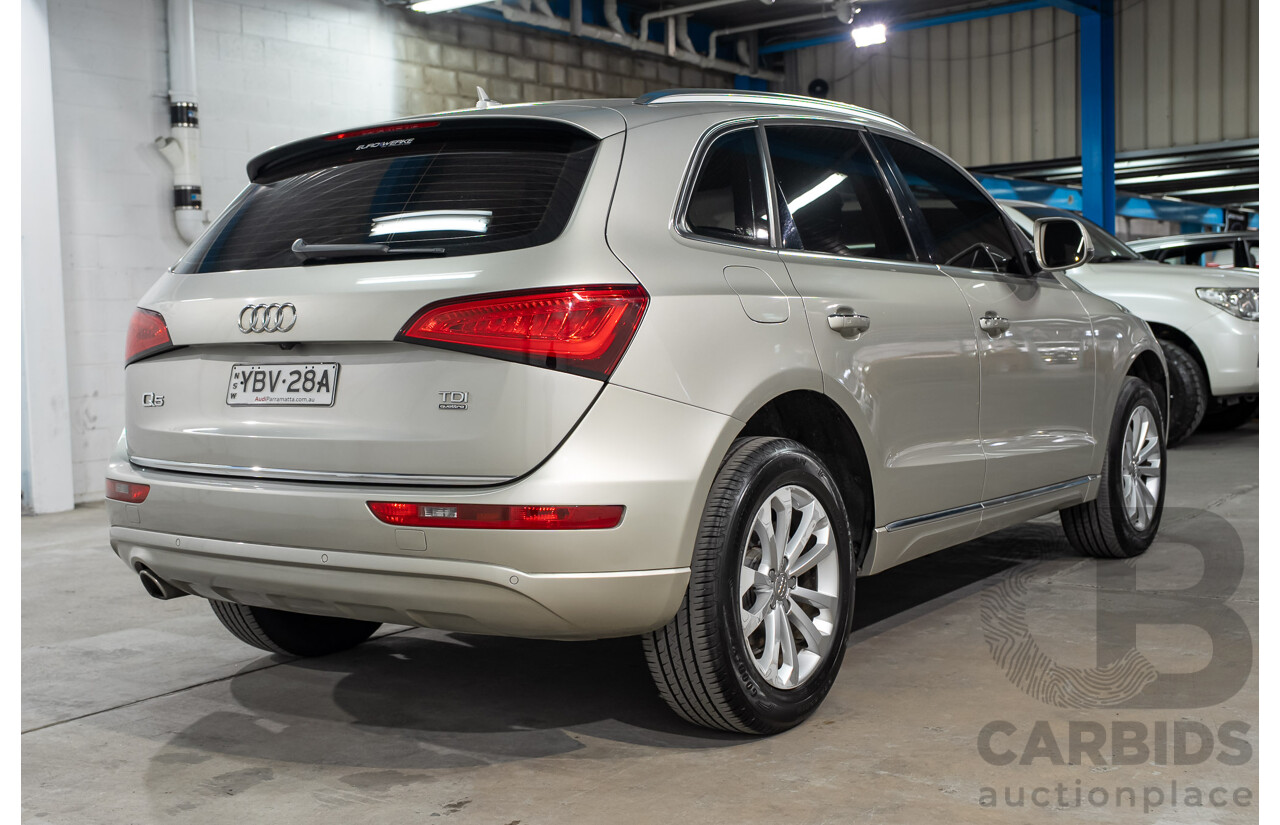 09/2014 Audi Q5 2.0 TDI Quattro (AWD) 8R MY14 4D Wagon Silver Turbo Diesel 2.0L