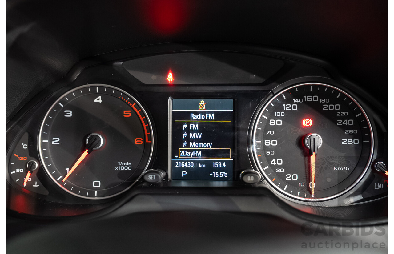 09/2014 Audi Q5 2.0 TDI Quattro (AWD) 8R MY14 4D Wagon Silver Turbo Diesel 2.0L