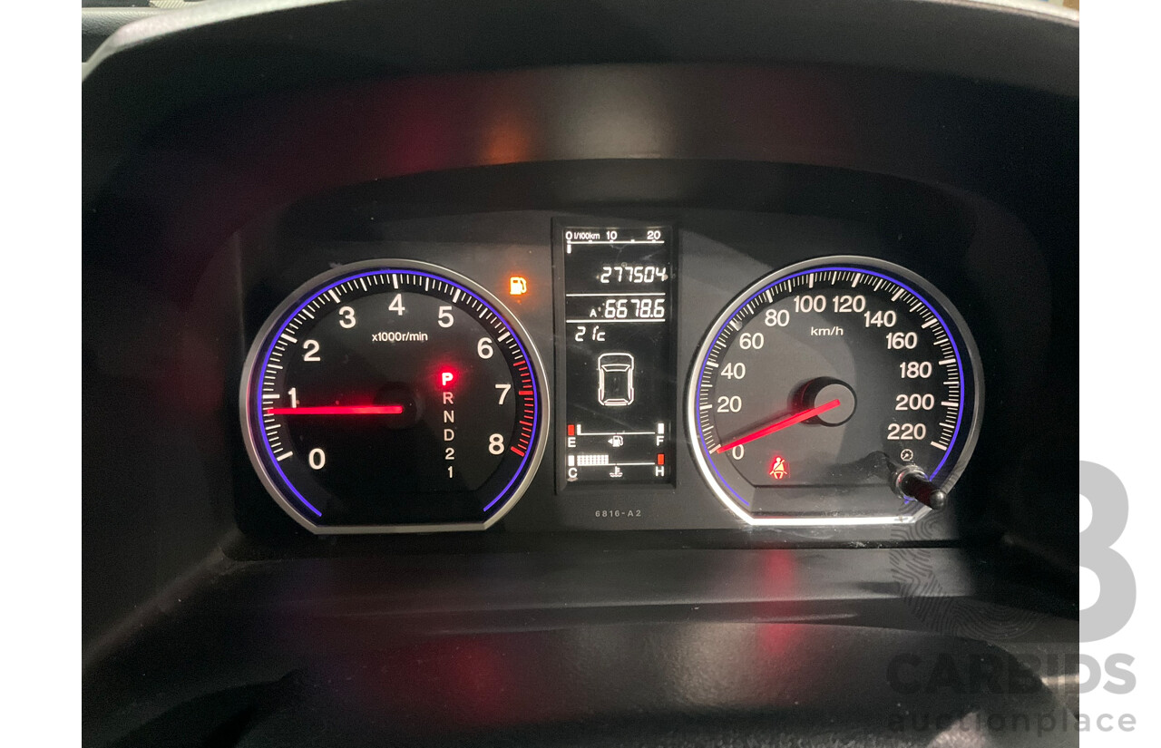 10/2009 Honda Cr-V (4x4) Luxury MY07 4d Wagon Black 2.4L