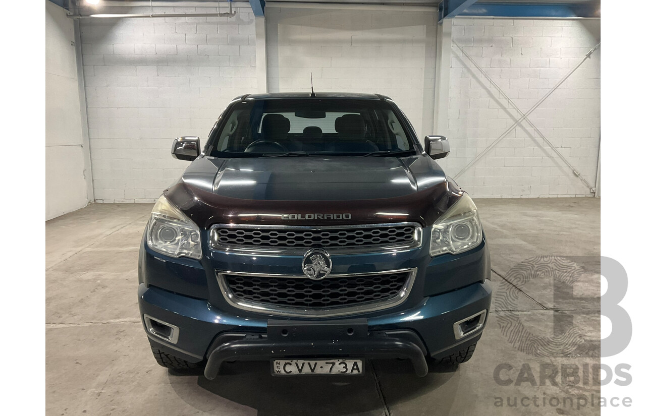 06/2014 Holden Colorado LTZ (4x4) RG MY14 Crew Cab P/Up Blue Turbo Diesel 2.8L