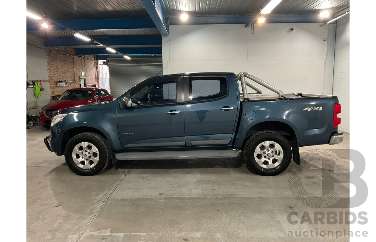 06/2014 Holden Colorado LTZ (4x4) RG MY14 Crew Cab P/Up Blue Turbo Diesel 2.8L