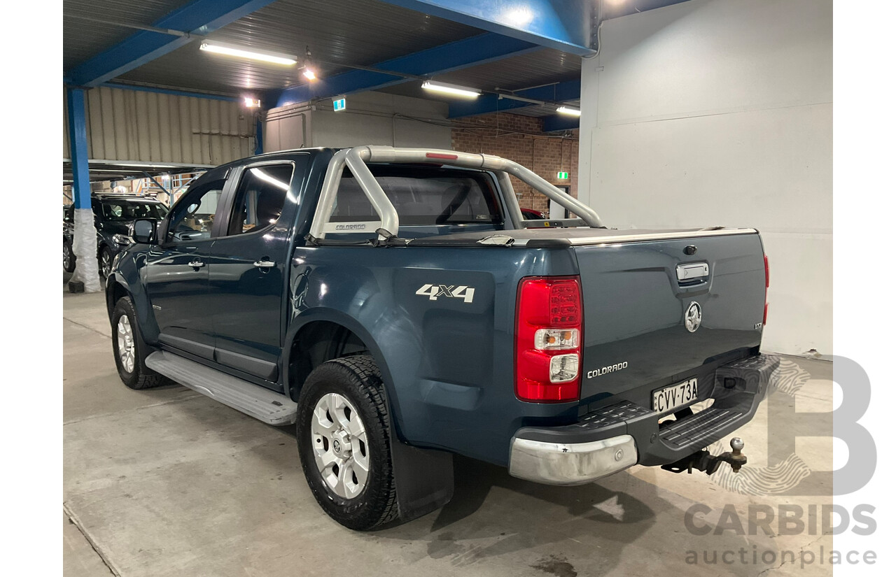 06/2014 Holden Colorado LTZ (4x4) RG MY14 Crew Cab P/Up Blue Turbo Diesel 2.8L
